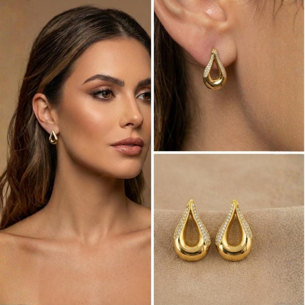 Premium Teardrop Designer Earrings by The Party Piece brand