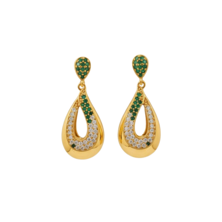 Premium Ivy Drops Earring with white background 399rs by the party piece best imitation jewelry brand in india
