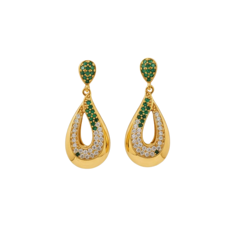 Premium Ivy Drops Earring with white background 399rs by the party piece best imitation jewelry brand in india
