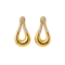 premium Liquid Loop earring with white background 385rs by the party piece